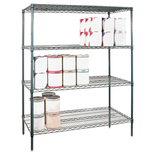 Multi-Functional 4 Tiers Industrial Warehouse Storage Wire Rack Shelf Steel Racking System