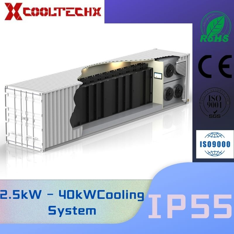 Data Center with Fully Insulated Standard 19 Inch Rack System. Rittal Nvent Hoffman Kooltronic