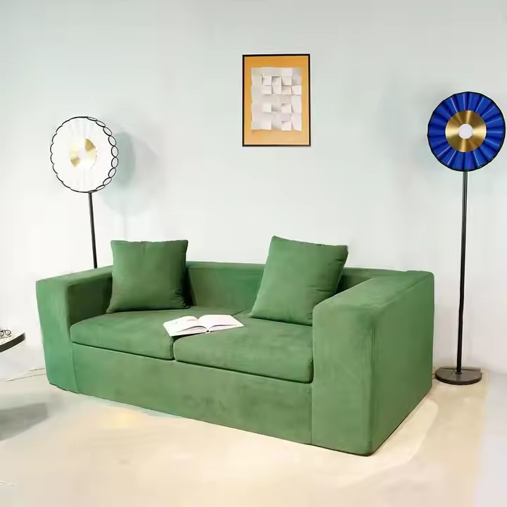 Professional OEM Manufacturing Modern Small Living Room Dormitory 3 Seater Upholstered Fabric Sofa