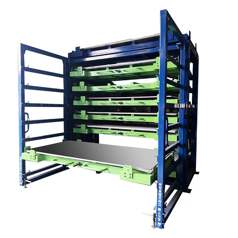 Sheet material storage rack