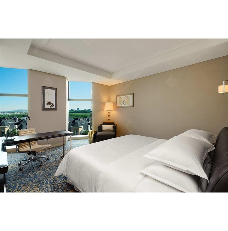 Environmental Friendly Lacquer Wooden Panel Bedroom Furniture