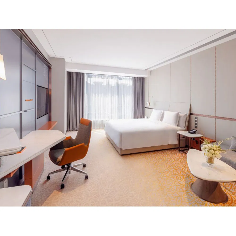 Modern 4 Star Hotel Room Decor Luxury Interior Design Wooden Bedroom Furniture Set