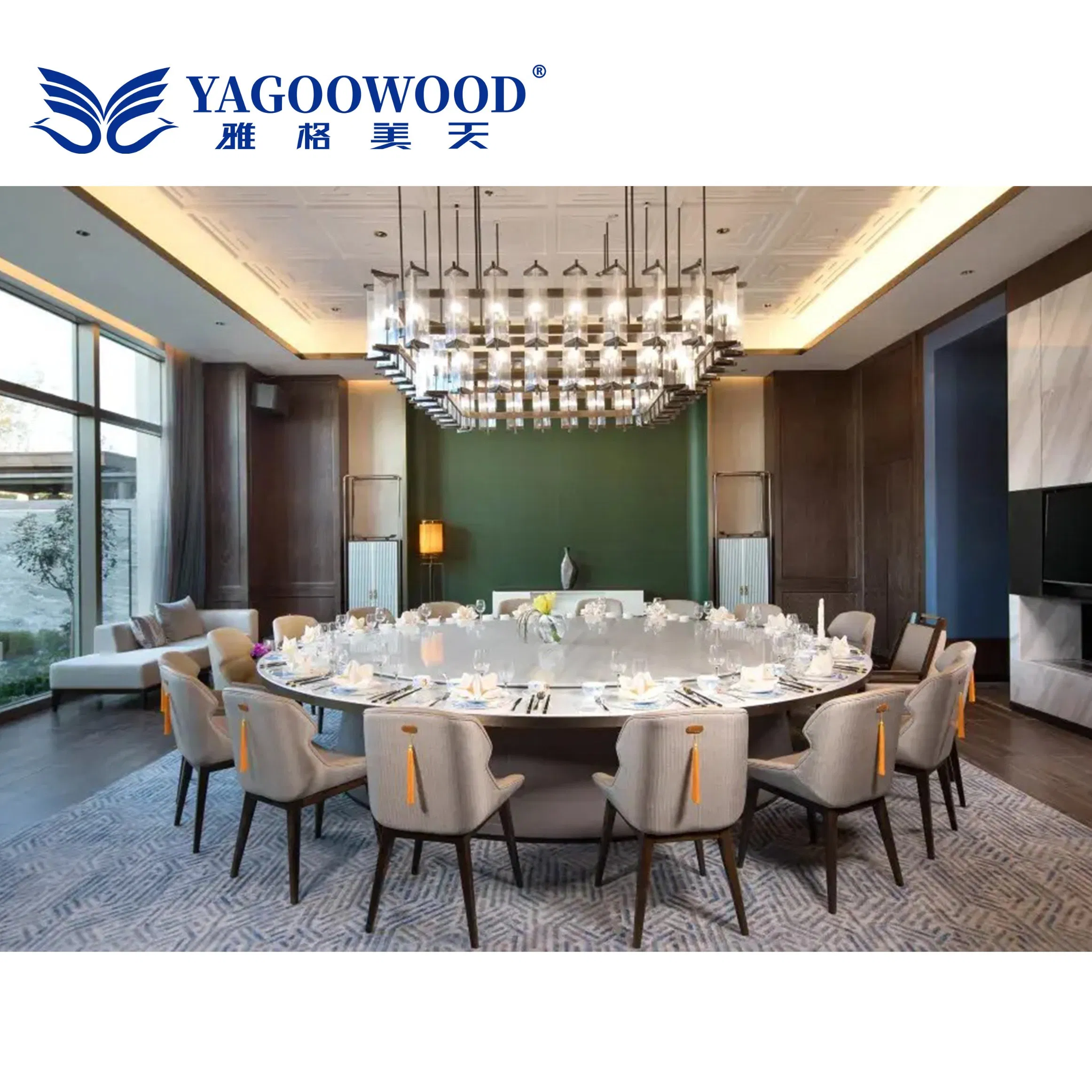 Elegant Wood Bedroom Collection for 3-5 Star Hotel Furnishing Solutions