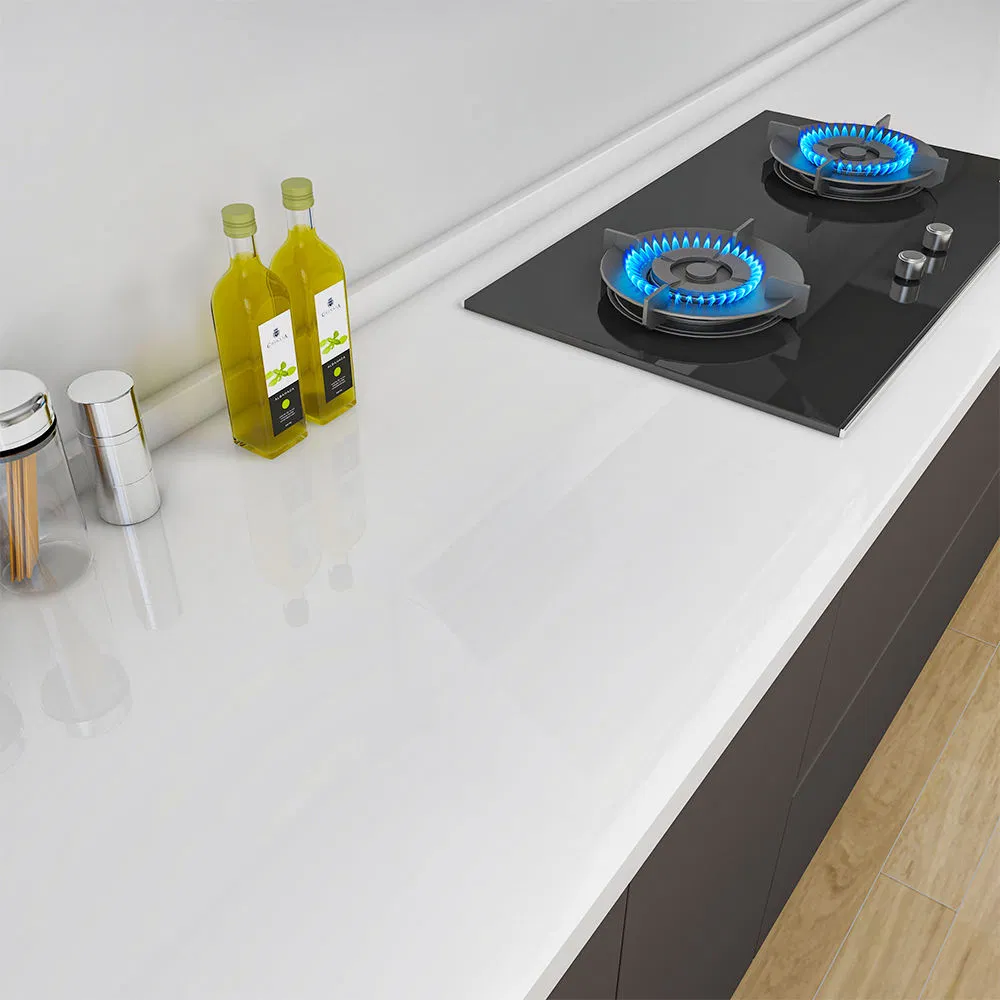 Elegant Kitchen Wallpaper: Self-Adhesive Marble Pattern Sticker Design