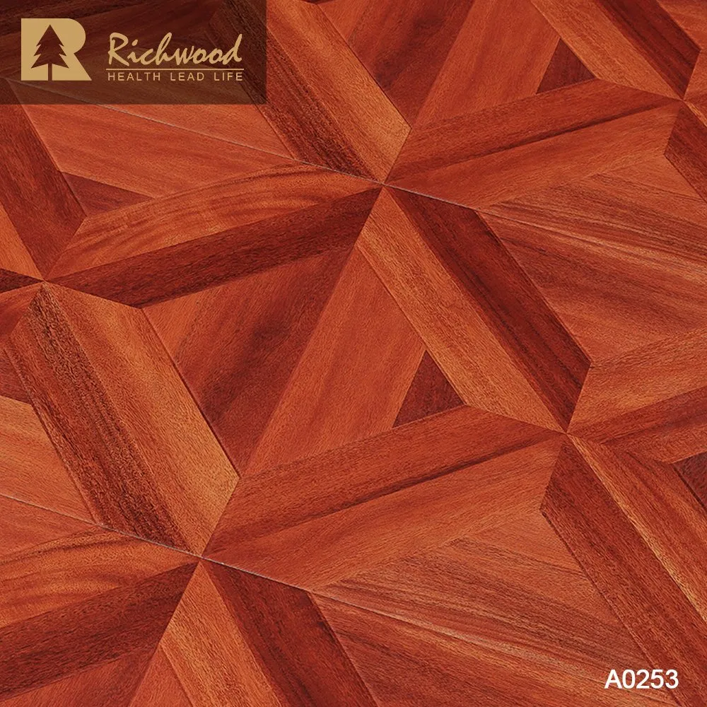 Building Material Commercial Oak PVC HDF Laminate Laminated Engineered Wood Flooring Art Parquet Collection