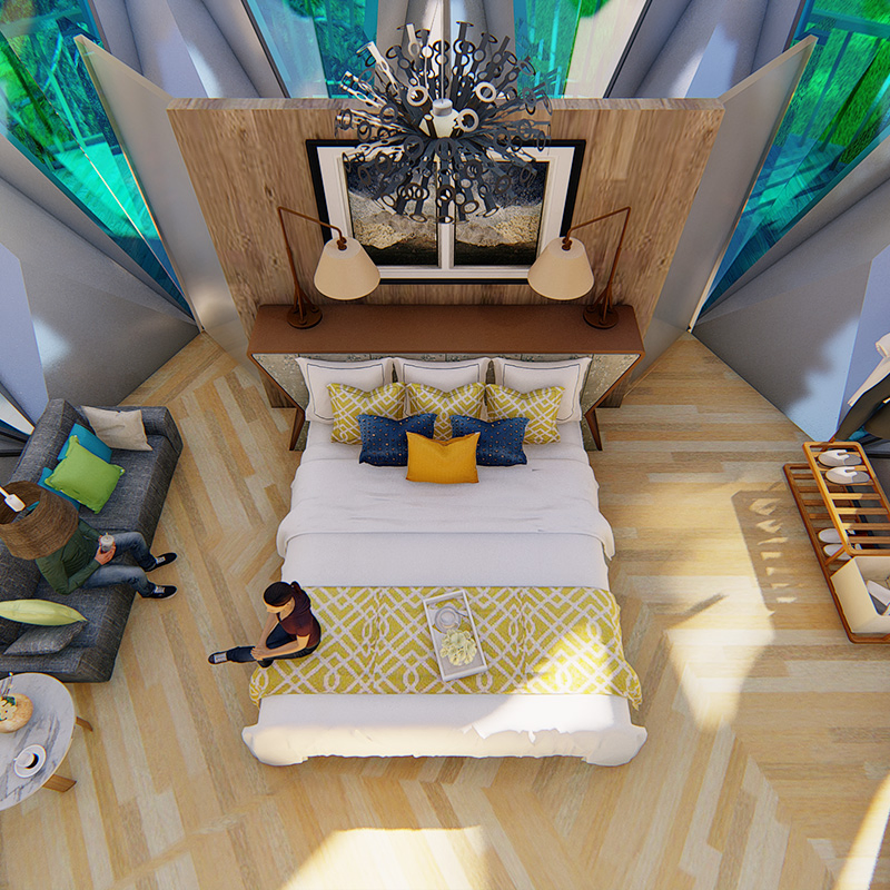 AS/NZS Steel Structure Building Prefabricated Hotel Wooden Bungalow Cabins with Hot Tubs