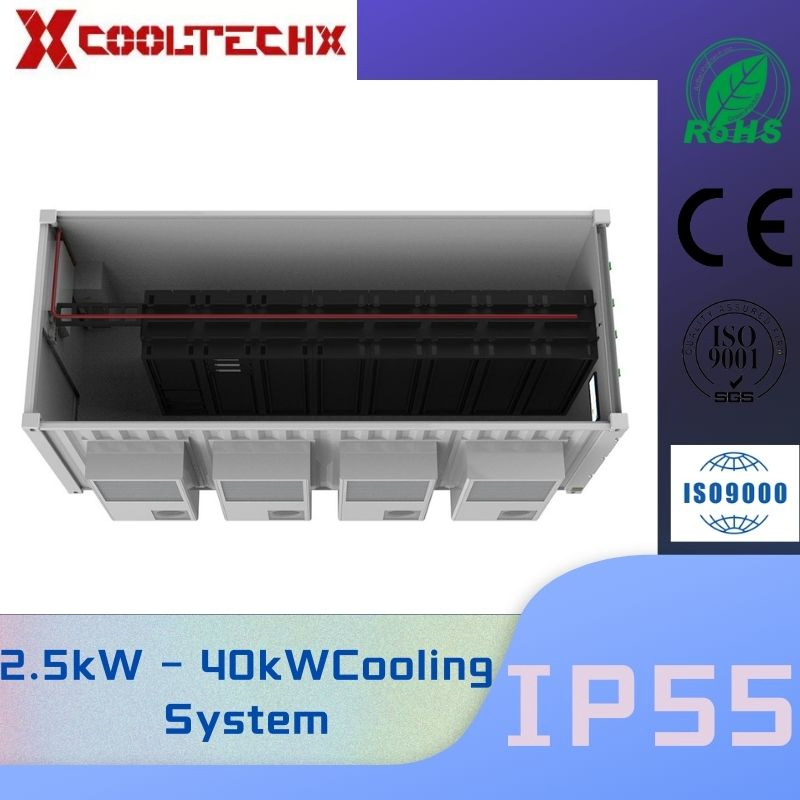 Data Center with Fully Insulated Standard 19 Inch Rack System. Rittal Nvent Hoffman Kooltronic
