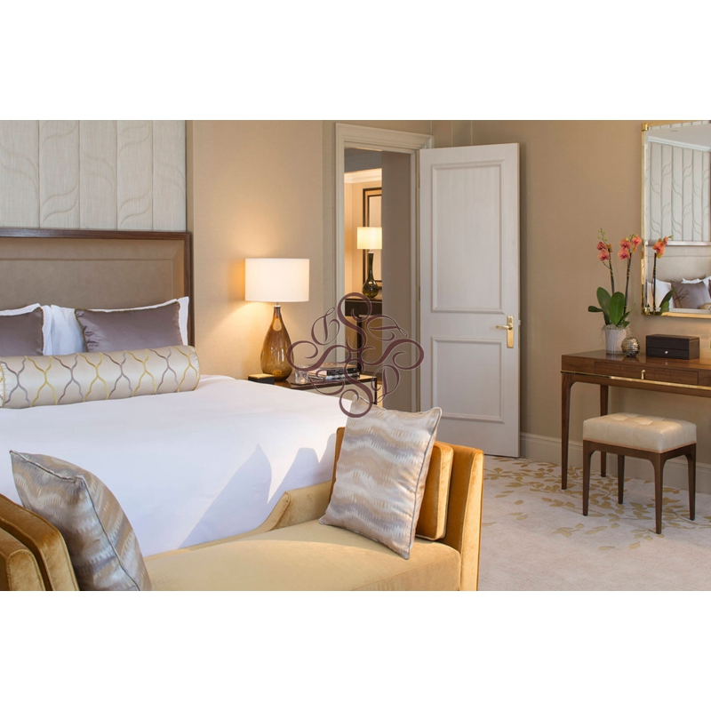 Modern Style Solid Wood Panel Hotel Headboard Hotel Guest Room Furniture (AL 11-3)