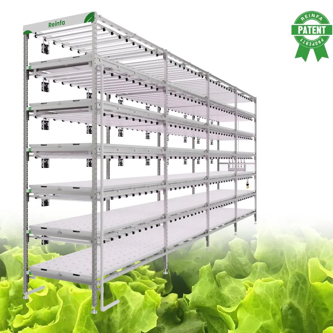 Vertical Hydroponic System Nft Technology - Modular Vertical Grow Racks &amp; Full-Spectrum LEDs for Commercial Farms