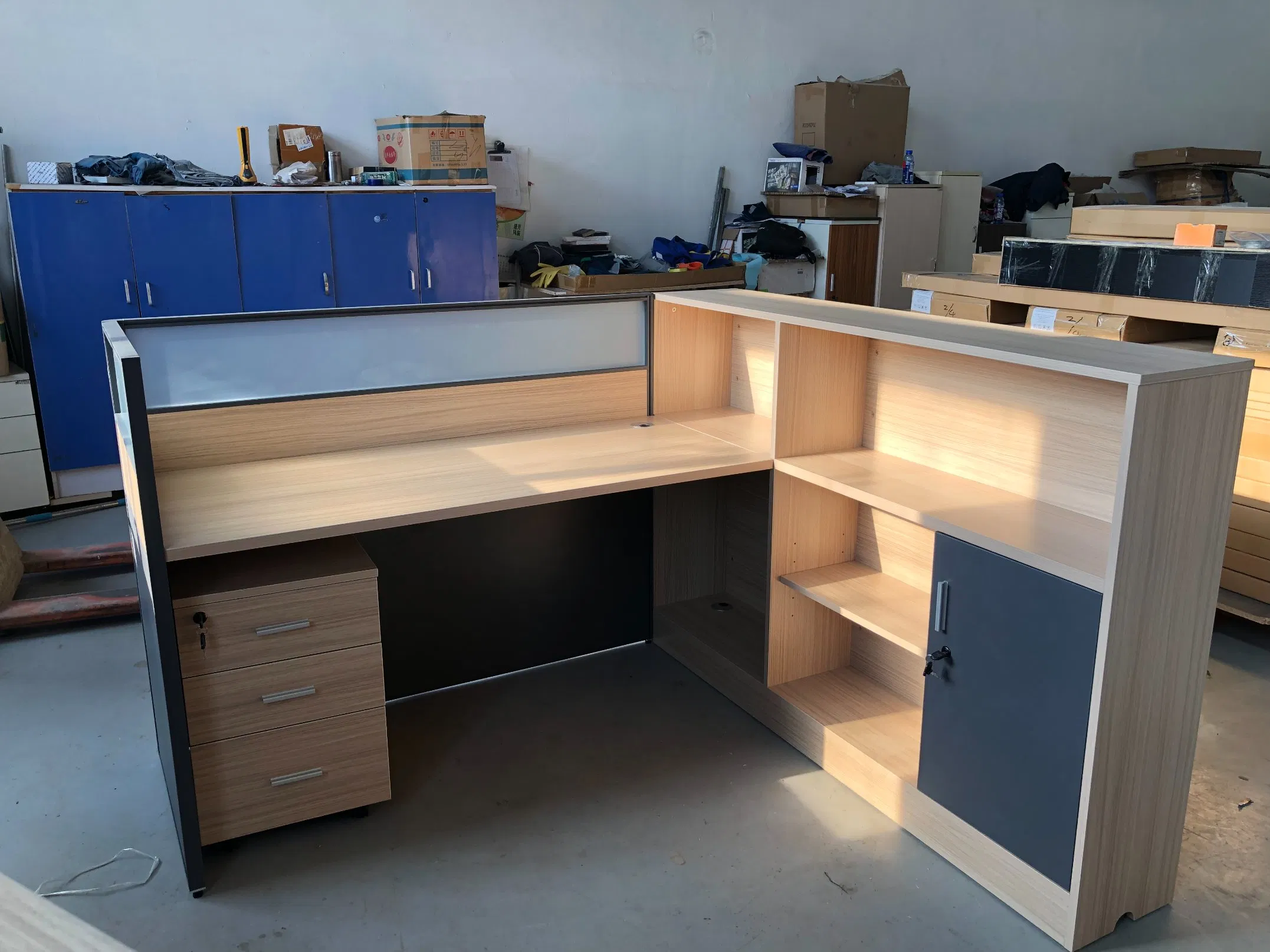 Bureau De Travail Staff Office Partition Desk Cubicle Workstation Commercial Office Table Modular Office Furniture