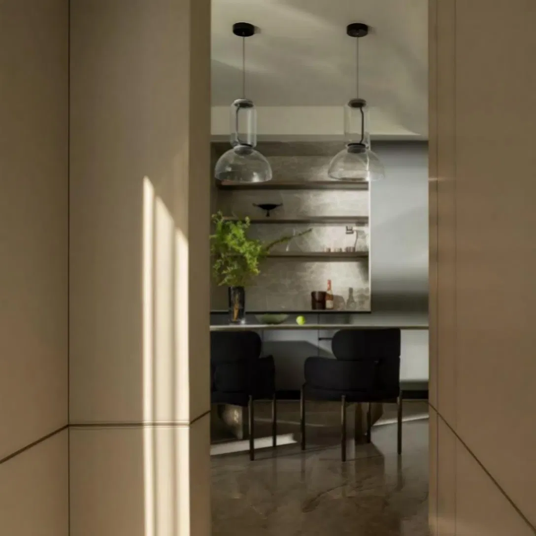 Fast Delivery Promised for Kitchen System From MDF with High Gloss Lacquered Finish in European Classical Style Featuring Cloth Rod