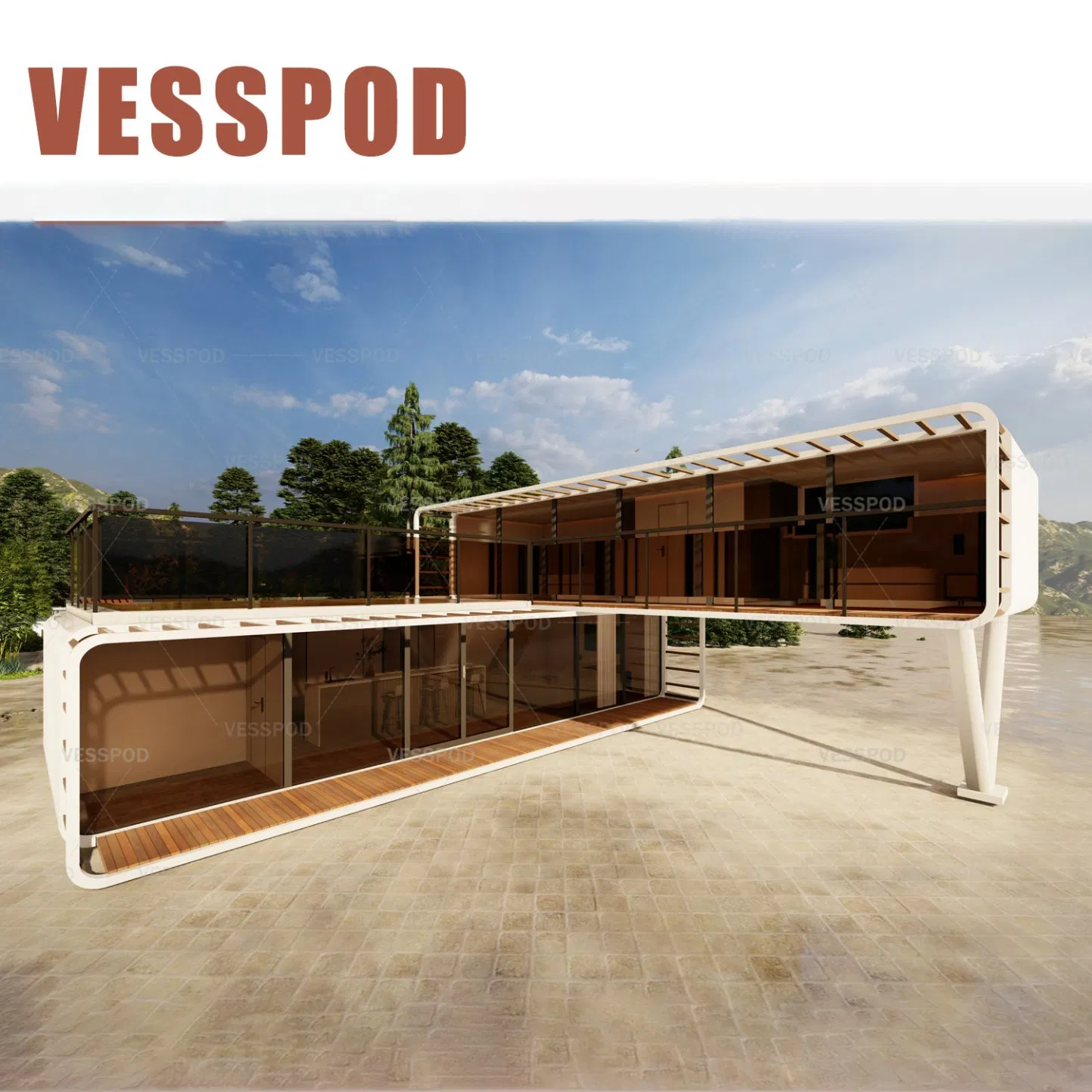 New Design Modern Cape-Verde Type Hot Selling Start Standard Cabin Trailer Mobile Capsule Modular Homes Hotel