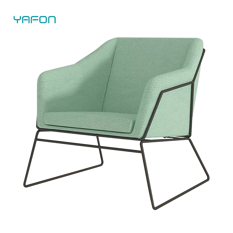 Home Furniture Luxury Accent Chair Modern Living Room Accent Upholstered Fabric Single Seat Sofa Chair