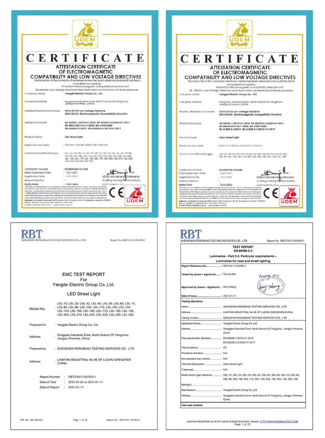 Quality Certifications