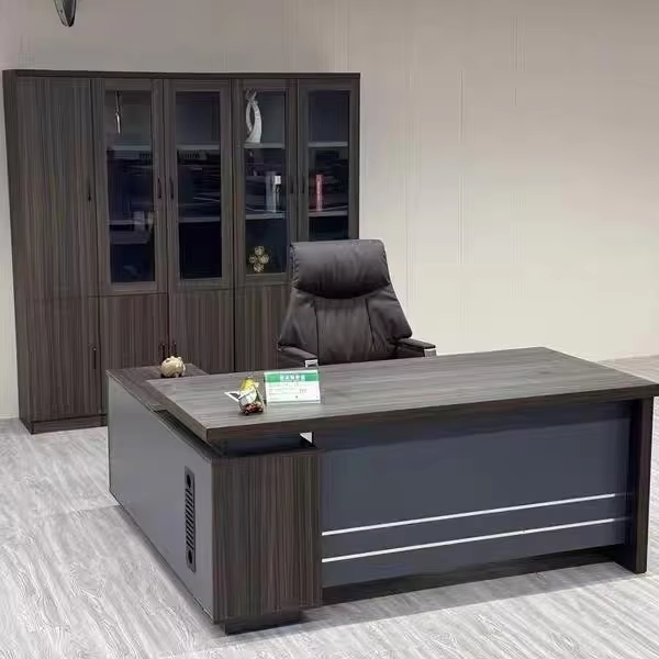 L Shaped Office Table Executive Desk Education Office Furniture for School Bank Office