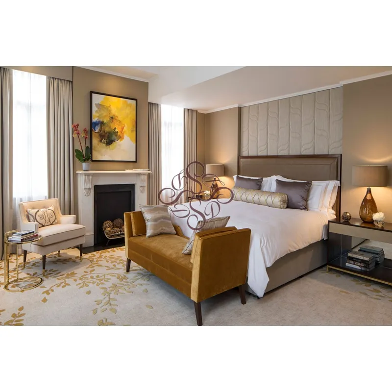 Modern Style Solid Wood Panel Hotel Headboard Hotel Guest Room Furniture (AL 11-3)