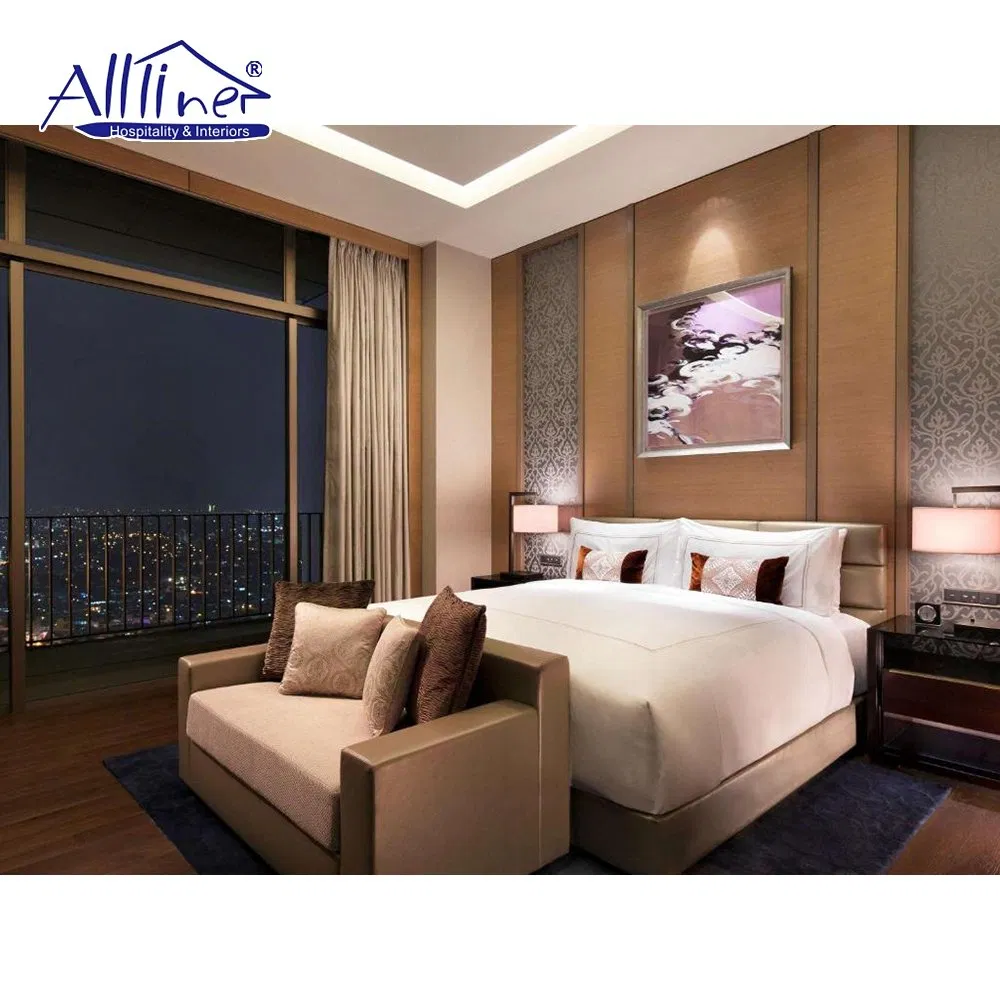 Hotel Supplies Upholstered Supply 4 Star Hotel Bed Room Bedroom Sets Furniture