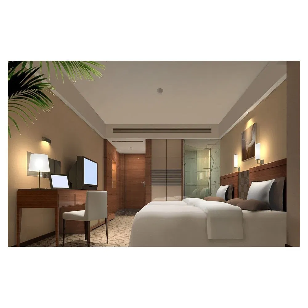 Contemporary Hotel Bedroom Design-Clean Lines &amp; Timeless Appeal