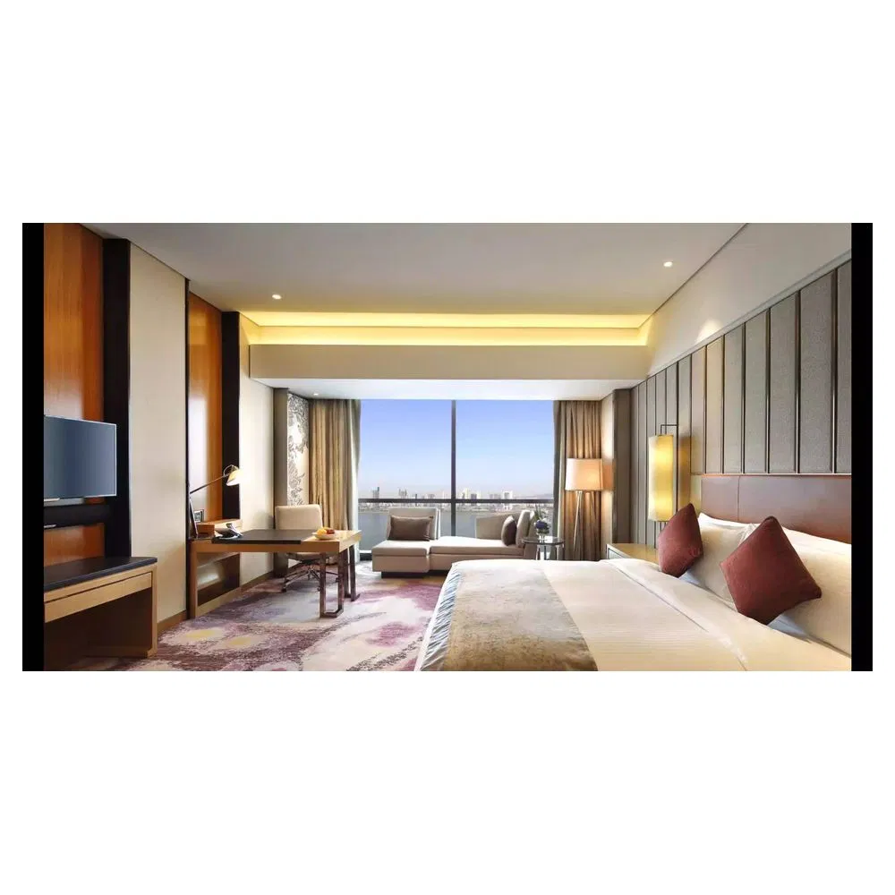 Contemporary Hotel Bedroom Design-Clean Lines &amp; Timeless Appeal