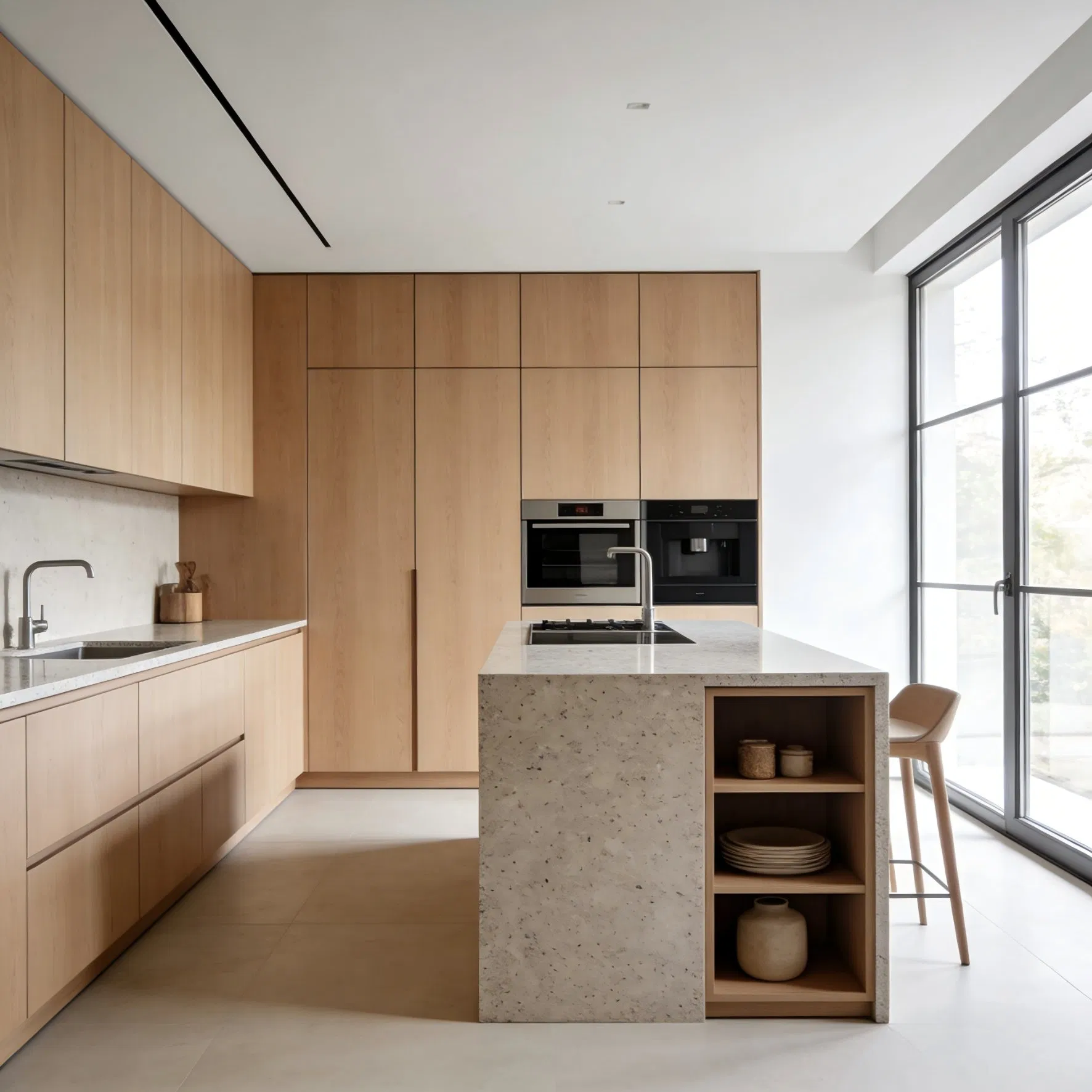 Modern Kitchen Cabinet System Designed for Space Optimization
