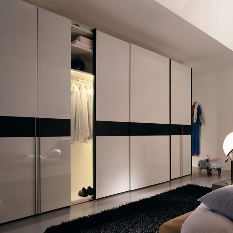 Modern Built in Wardrobes Luxury Sliding Door Wooden Wall Walkin Wardrobe Storage Closet System
