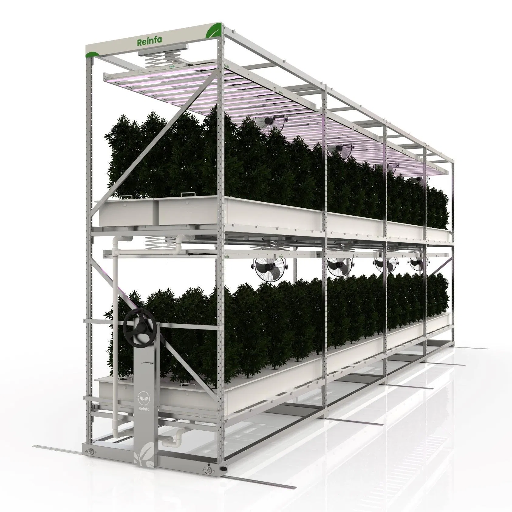Aeroponic Vertical Farming Shelf System - Smart Home Greenhouse Solution