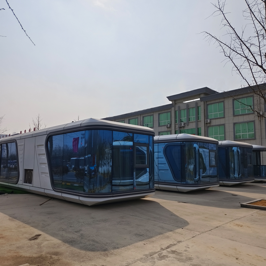 Modern Luxury Prefabricated Tiny Space Capsule Design Furniture Portable Living Solution