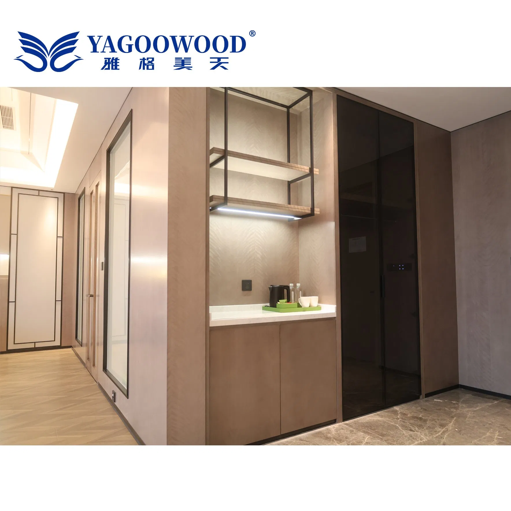 Elegant Wood Bedroom Collection for 3-5 Star Hotel Furnishing Solutions