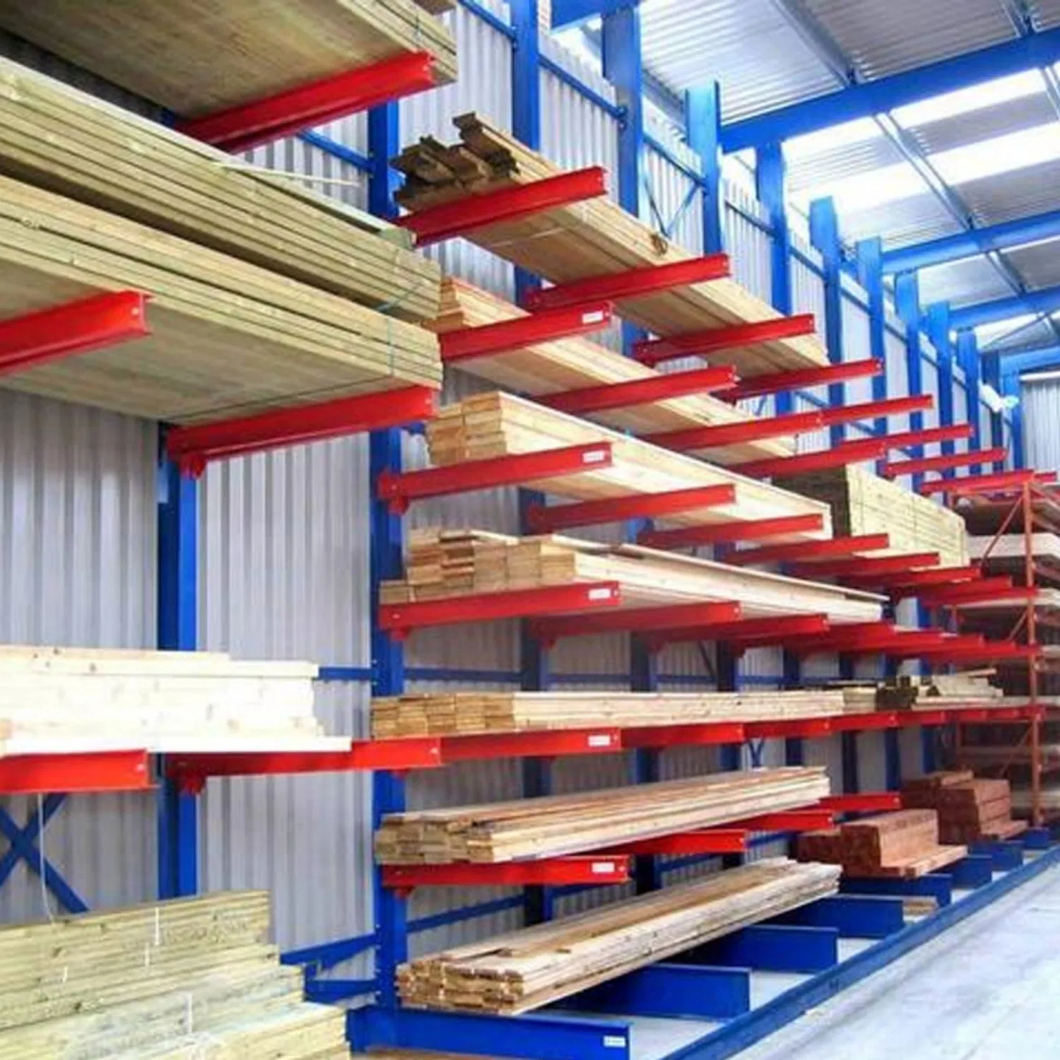 Multifunctional Cantilever Racking System for Retail and Warehouse Use
