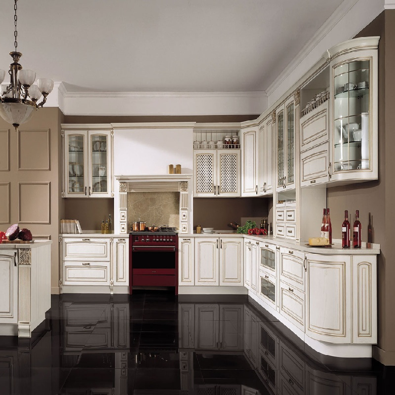 Apartment Kitchen Cabinets White Shaker Collection Solid Wood Soft Close