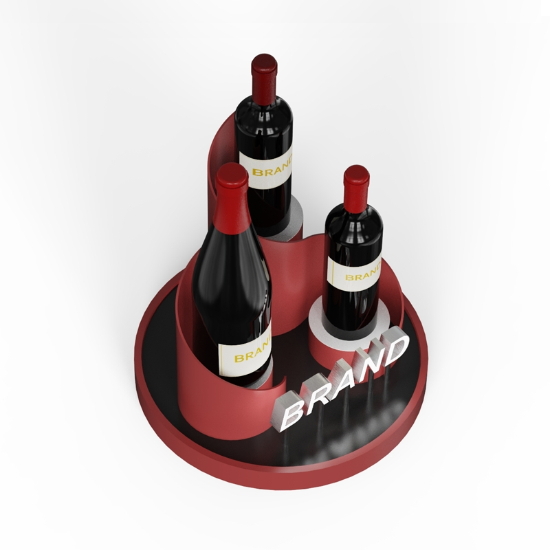 Elegant and Modern Wine Display Rack Durable and Stylish Design for Homes Restaurants and Retail Spaces