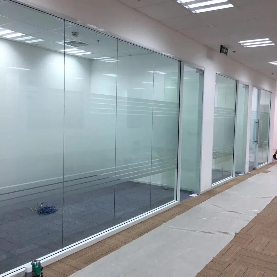 Interior Office Wooden Demountable Wall Partition Demountable Glass Solid Wall Partition System