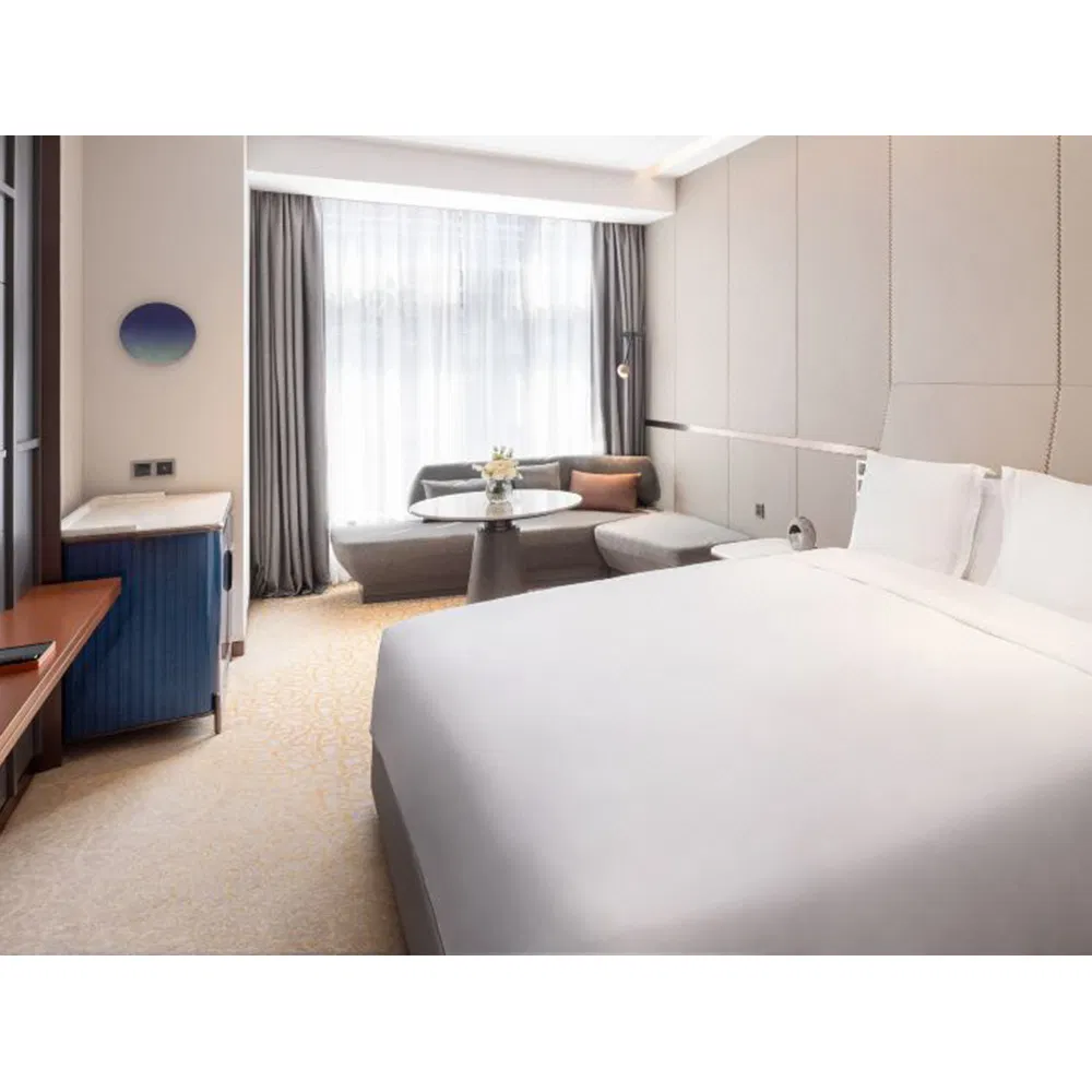 Modern 4 Star Hotel Room Decor Luxury Interior Design Wooden Bedroom Furniture Set