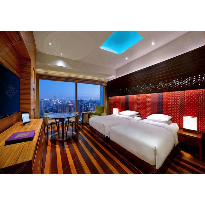 Wood Panels Motel 6 Hotel Furniture Set for Sale