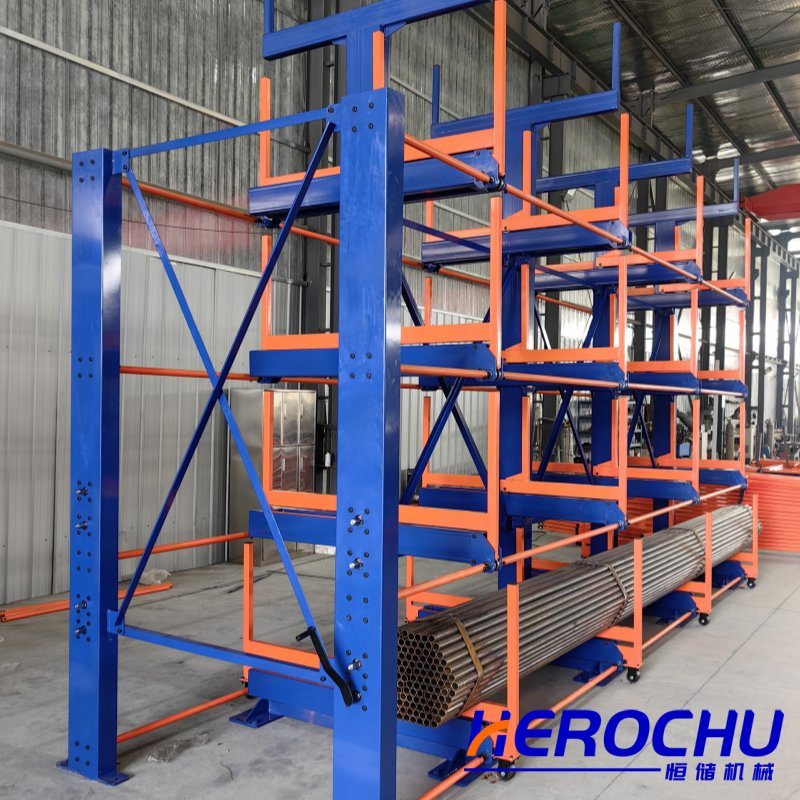 Sliding Cantilever Metal Pipe Rack System