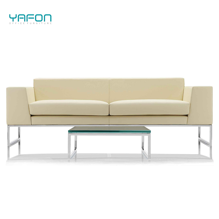 Linear Structure Border Dark Grey Euro Upholstered Sofa with Stainless Steel Leg