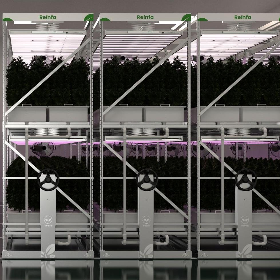Modular Vertical Aeroponic Rack System - Expandable Solution for Indoor Vertical Farming