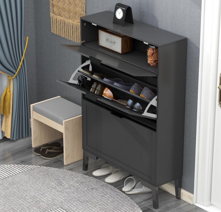 Chic Footwear Storage Solution for Contemporary Hallway Shoe Rack