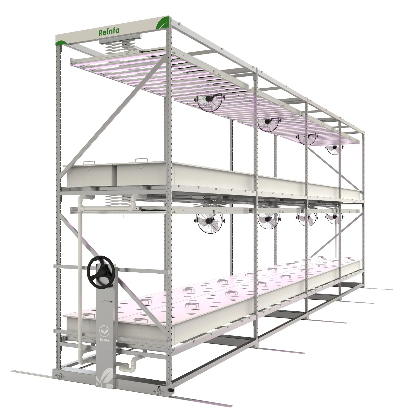 Modular Vertical Aeroponic Rack System - Expandable Solution for Indoor Vertical Farming