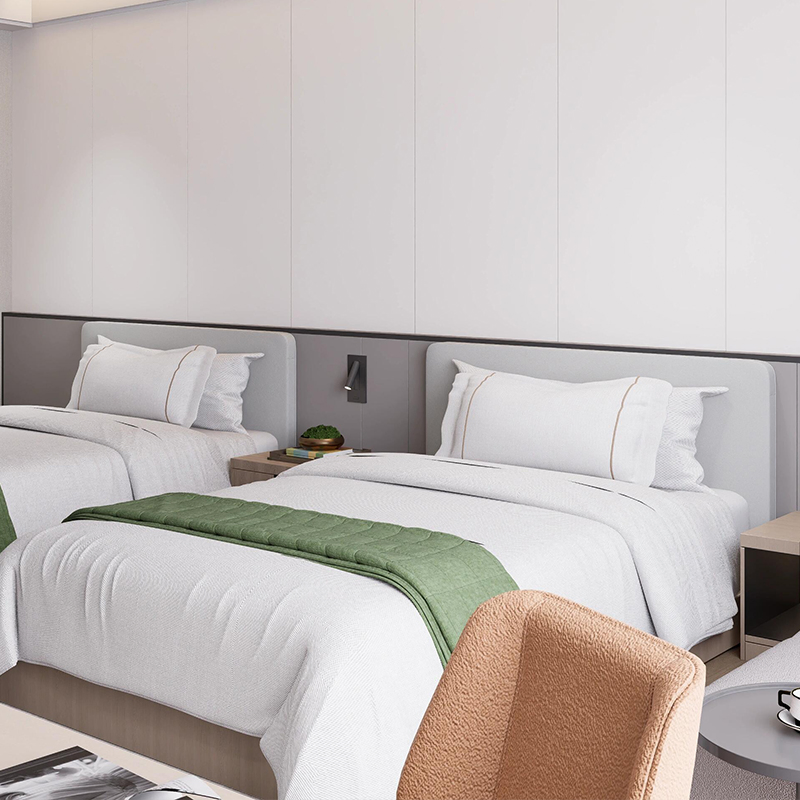 Stylish Solid Wood Panel Furniture for Hotel Bedrooms