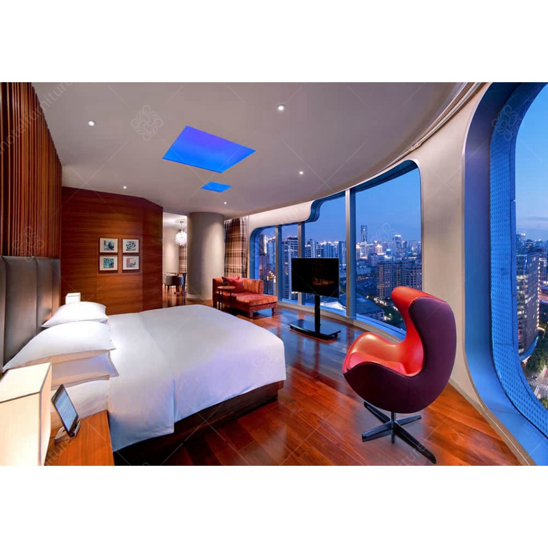 Wood Panels Motel 6 Hotel Furniture Set for Sale