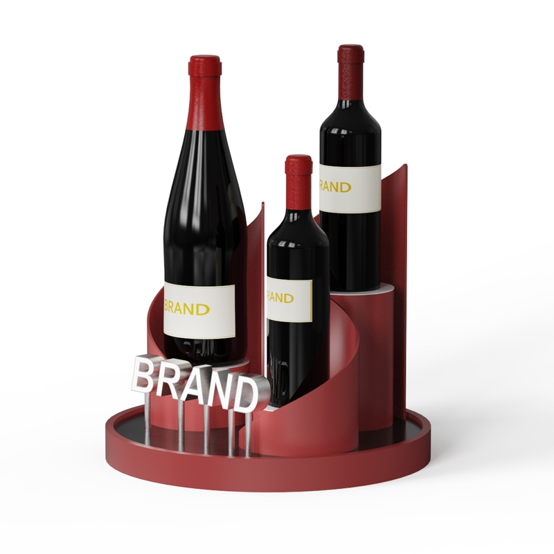 Elegant and Modern Wine Display Rack Durable and Stylish Design for Homes Restaurants and Retail Spaces