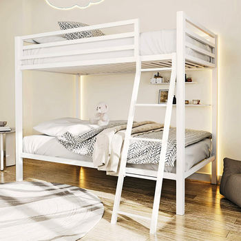 Sleek Steel Bunk Bed Design for Contemporary Living Spaces