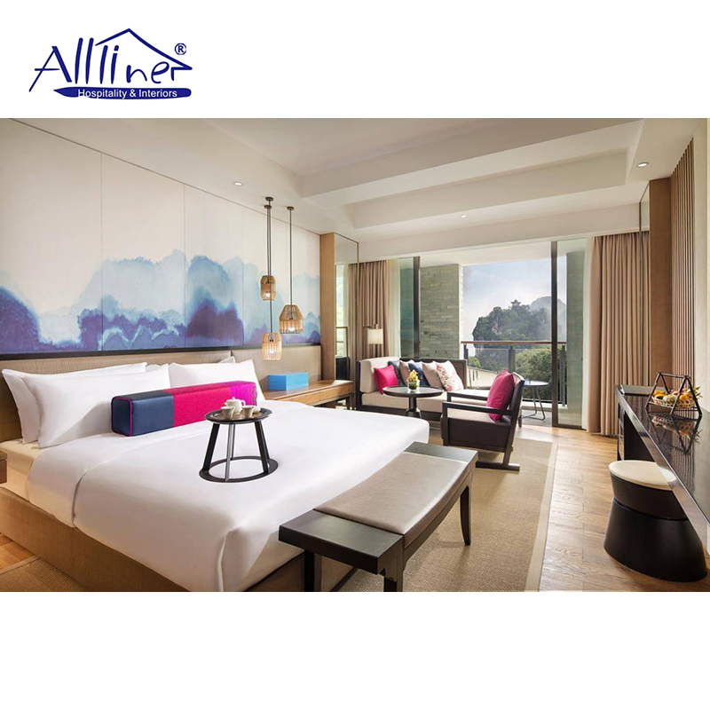 Luxury Hotel Interior Bedroom Furniture Chinese Factory Custom Made 5 Star Hotel Room Set Supplier Home Furniture