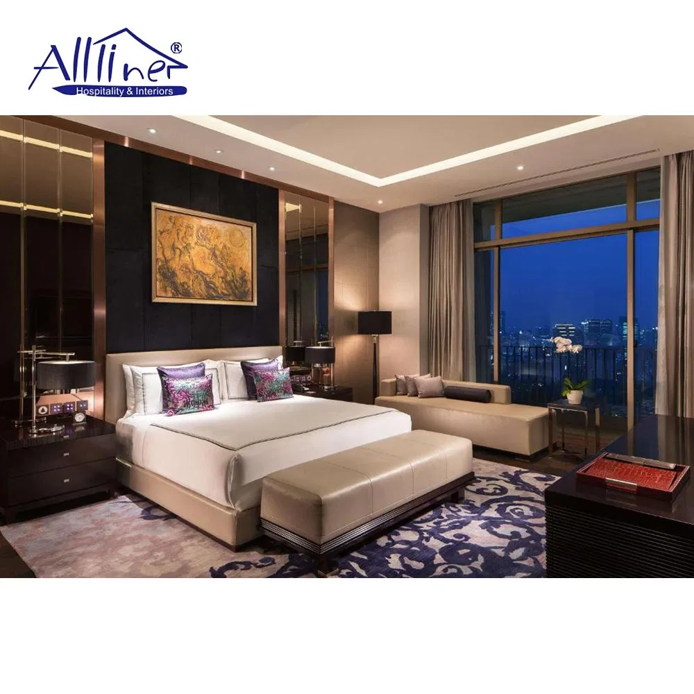 Hotel Supplies Upholstered Supply 4 Star Hotel Bed Room Bedroom Sets Furniture