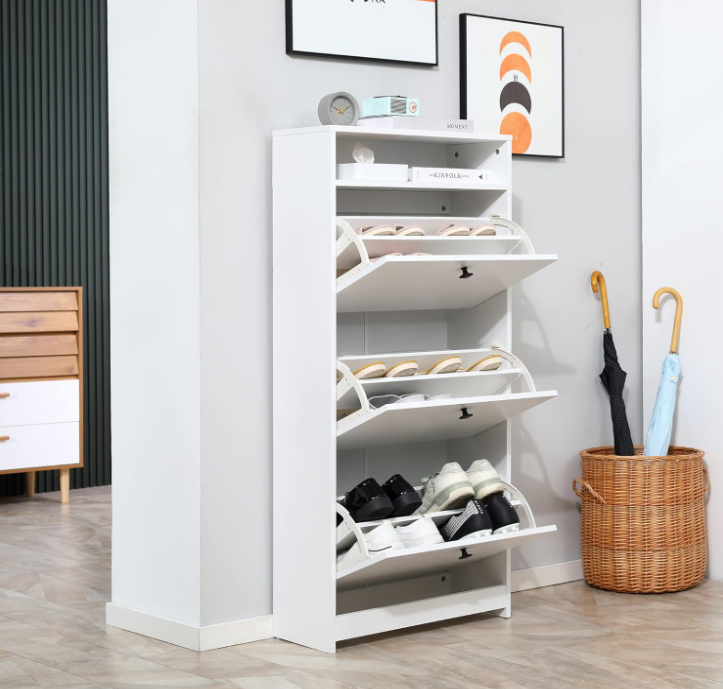 Chic Footwear Storage Solution with Stylish Shoe Storage Cabinet