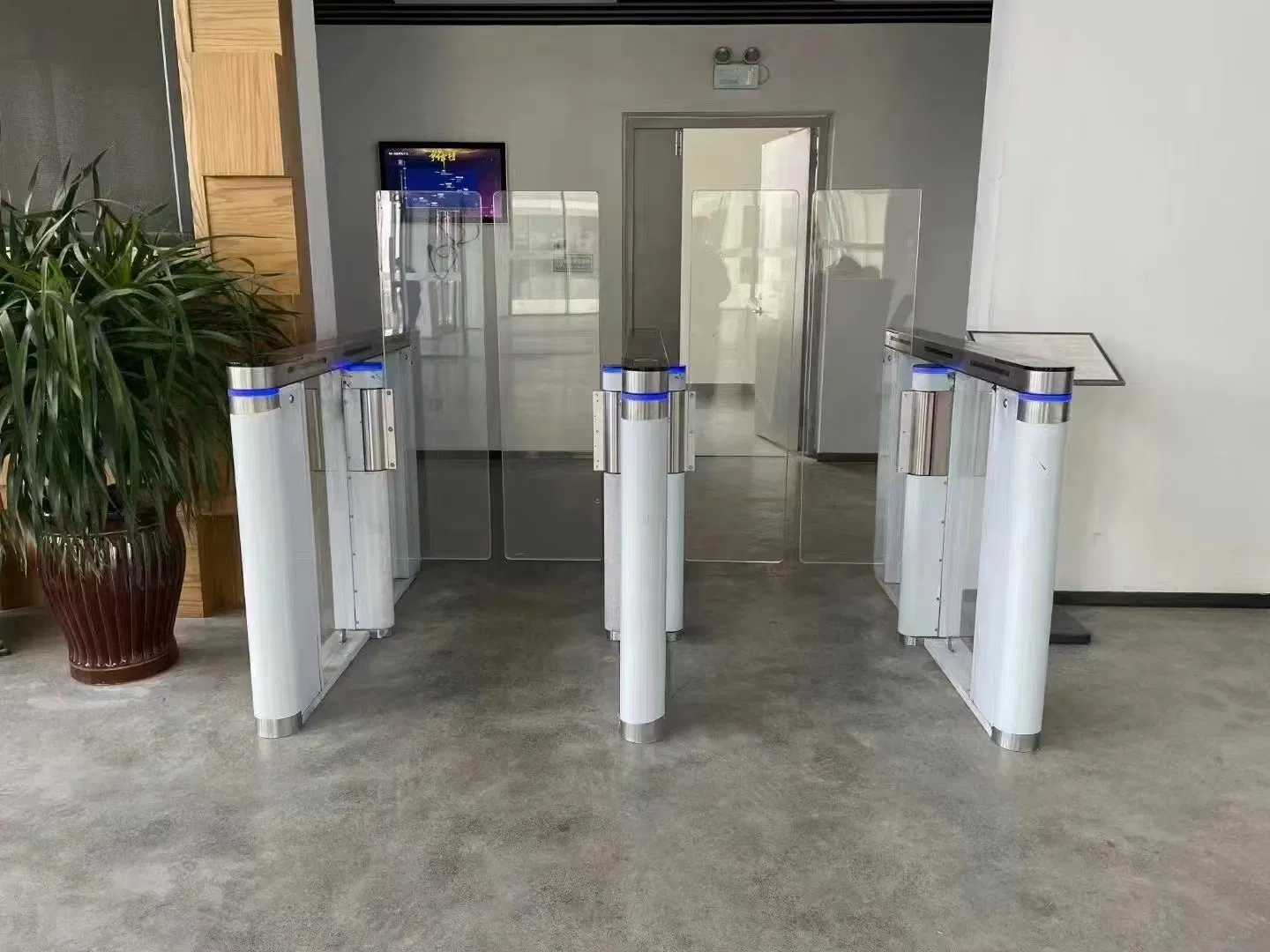 Speed Gate for Metro Train Station Security with Biometric Attendance System
