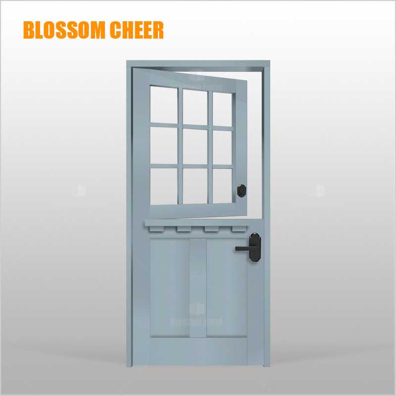 Exotic Wooden Solid Frame Front out House Painting Technology Stable Dutch Door