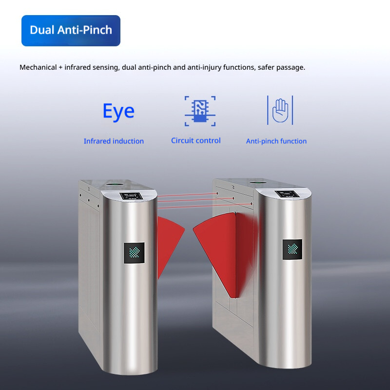 Factory Entrance Security Management Pedestrian Pass Automatic Turnstile Gate