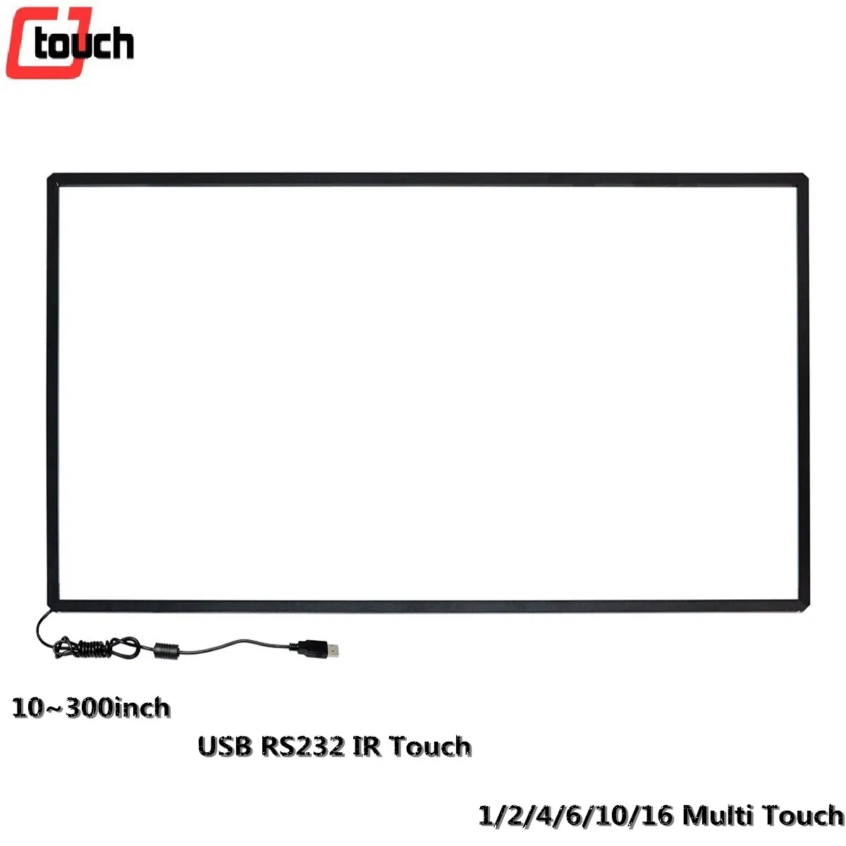 Advertising Education Smart TV 40 Inch IR Touch Screen Frame School Meeting Confenrence Whiteboard LCD Monitor Overlay Kit